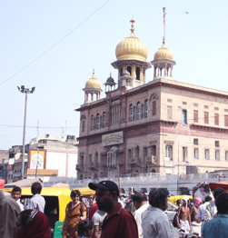 Old Delhi walking tour with Sikh Temple